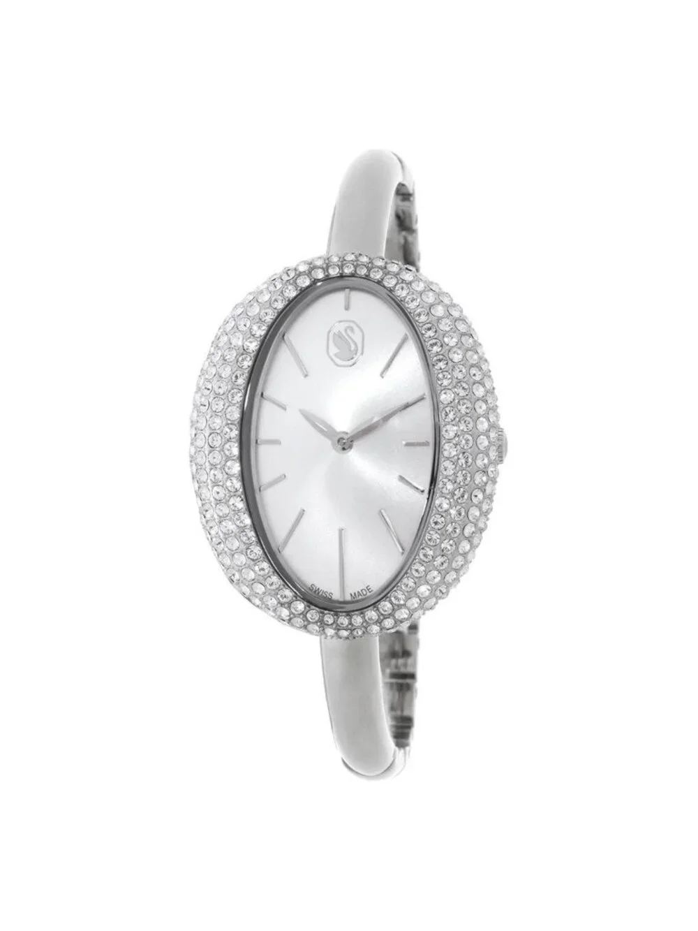 NWT Swarovski Imber Quartz Crystal Silver Dial Ladies Watch